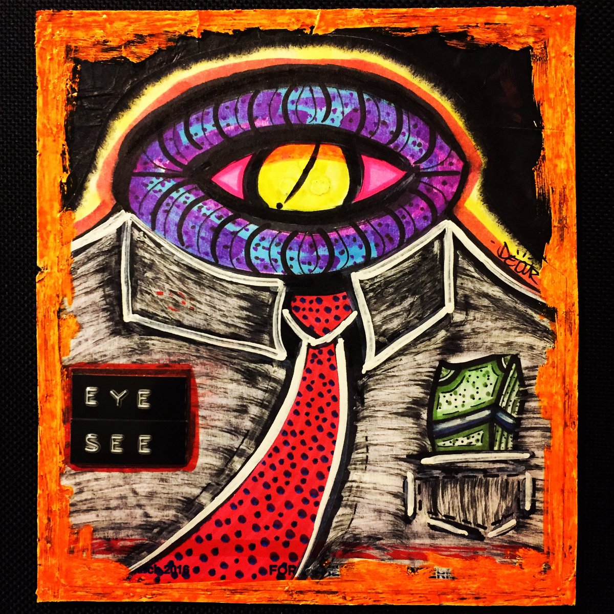 EYE SEE…!!!

#artnometry #DETOUR #Kunst #StreetArtistry #contemporaryart #Arte #MixedMedia #illustration #graffiti #graff #art #nycartist #streetarteverywhere #nycart #urbanart #streetart #ModernArt #eye #illustrations #lowbrowartist #drawings #lowbrowart