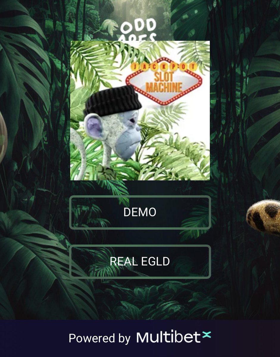 check out the <a href="/OddApesGang/">Odd Apes Gang</a> slot machine powered by <a href="/MultibetX/">MultibetX | 3 EGLD JACKPOT</a> 💚🔥

oddapesgang.multibet-x.com