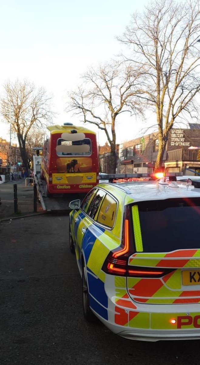 gmptraffic's tweet image. It was not a 99 for RPU officers this afternoon. Instead, it was a 165 (seizure). The driver of this ice cream van did not have any insurance and was an unsupervised provisional licence holder. Vehicle seized and driver reported. #driveinsured