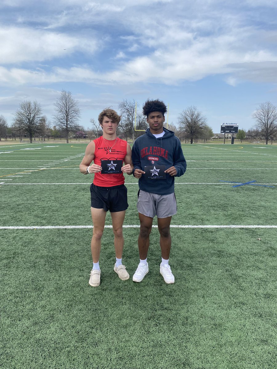 CarterLance14's tweet photo. Had a great time at the @6starfootballOK showcase and blessed to be invited to the all american finals camp. 
@Elijahc24 @zac_rogers24 @coachnewz55 @CoachStone92 @fmazey @BigMacFtbl https://t.co/6eGm4Hv3yt
