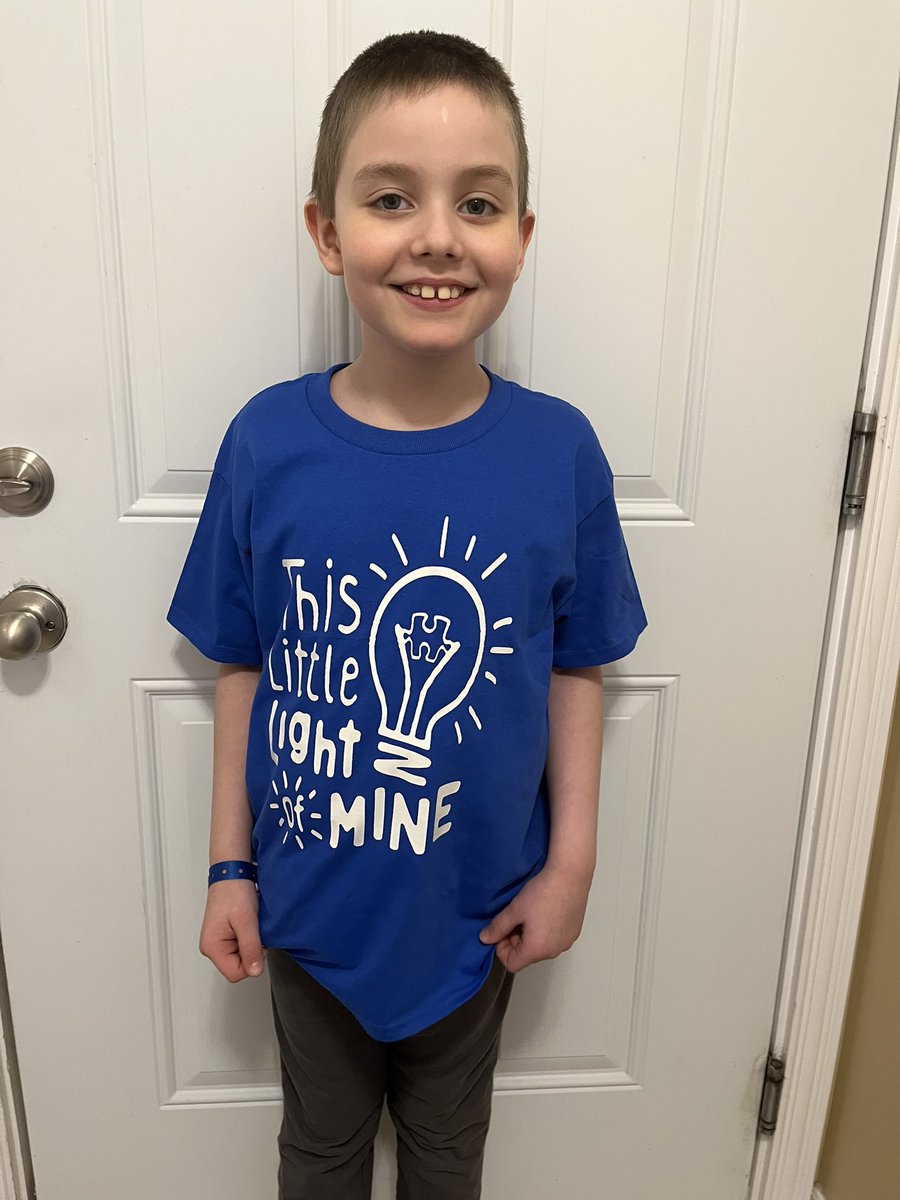 World Autism Day! 
Today we celebrate all the amazing autistics that we know. Thank you for making our world better. 
We also celebrate our amazing boy and the bright light he shines into this world. We are so thankful for him! 
🎶 Everywhere I go, I'm gonna let it shine. 🎶