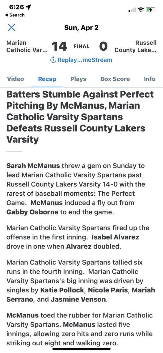 We have made it to Myrtle Beach, SC and we are 2-0 in our games. Great team wins‼️ <a href="/Sarahmc514/">Sarah McManus</a> had a perfect game for our second win of the day🖤💛