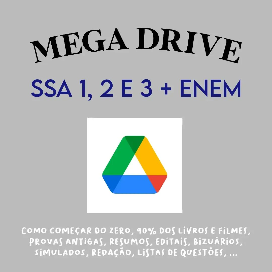 rubidiopotassio's tweet image. MEGA DRIVE SSA E ENEM
#studytwt #studytwtbr

tem literalmente tudo.
