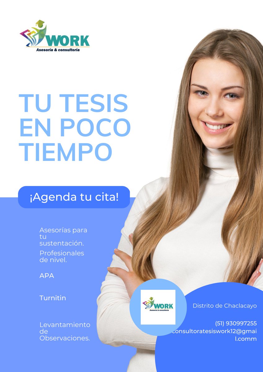 TesisWork's tweet image. Elaboración de tesis y asesorías universitarias gratis