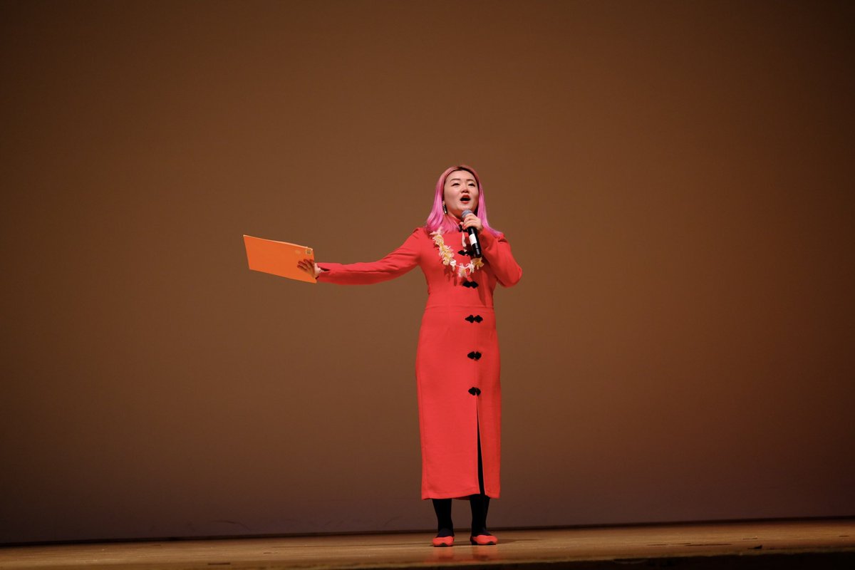 qingyang's tweet photo. It was a great honor to serve as a host for the International Festival 2023 at Syracuse University! I’m so happy to contribute my share to our international student’s community! It was a such fun, wonderful and enjoyable talent show as well as the delicious traditional foods! https://t.co/TWguj21Fwx