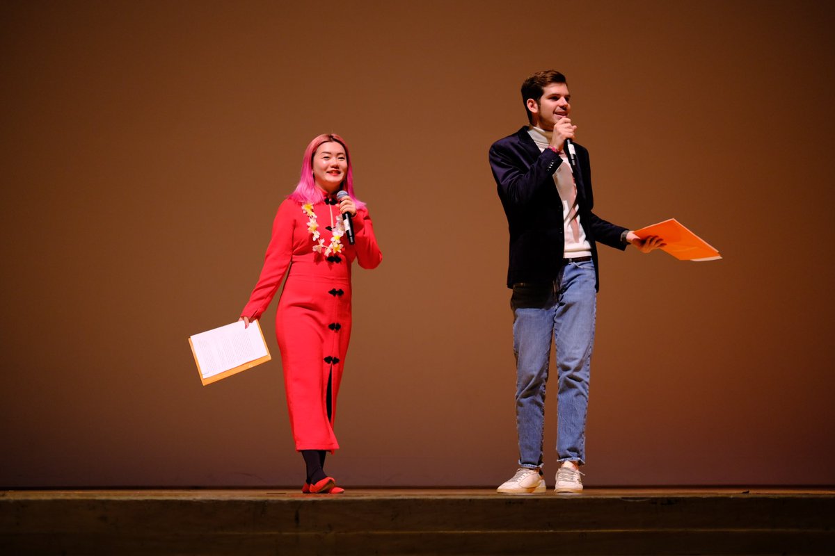 qingyang's tweet photo. It was a great honor to serve as a host for the International Festival 2023 at Syracuse University! I’m so happy to contribute my share to our international student’s community! It was a such fun, wonderful and enjoyable talent show as well as the delicious traditional foods! https://t.co/TWguj21Fwx