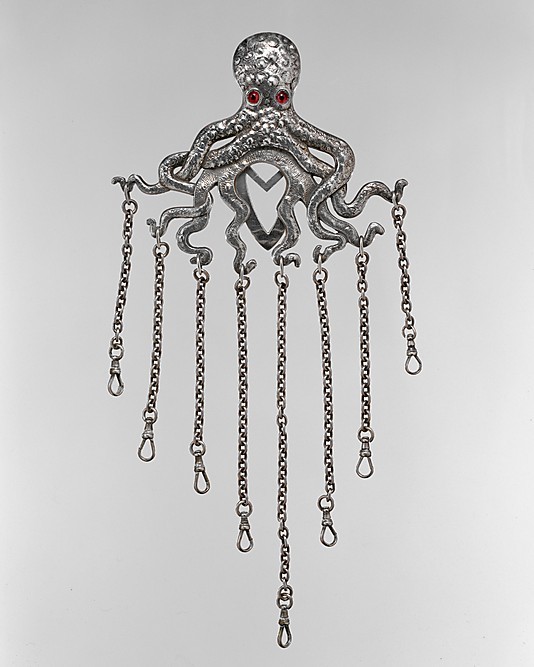wikivictorian's tweet photo. Chatelaine by Gorham Manufacturing Co., 1887. The MET. https://t.co/FGLgbn6jrk
