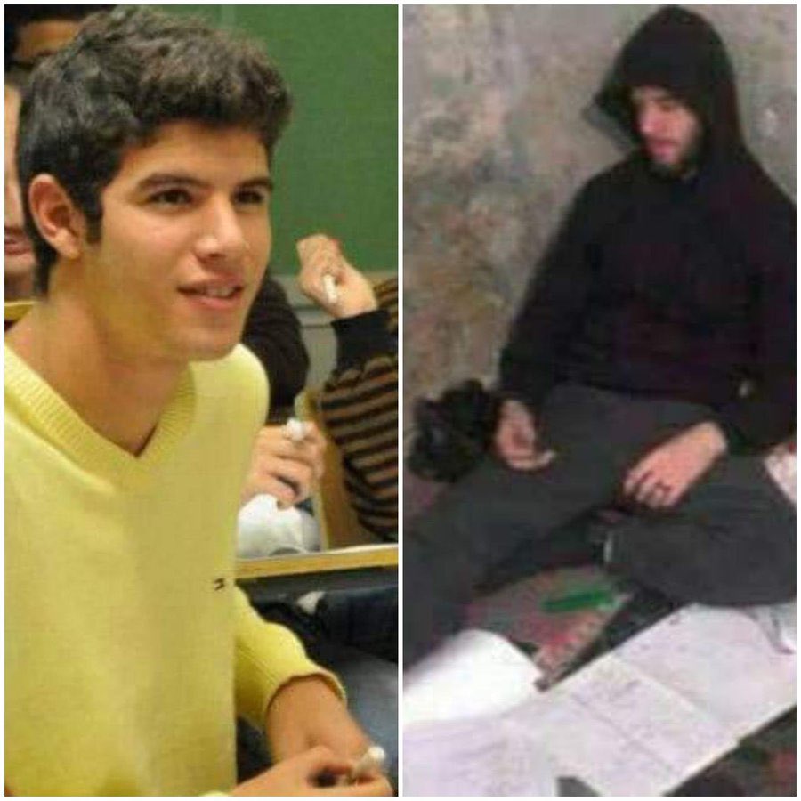 AbdullahElshrif's tweet photo. أيمن موسى اللي بالأصفر في ٢٠١٣ كان عمره وقتها ١٩سنة، اعتقل واتحكم عليه ب ١٥سنة واتفصل من كلية الهندسة، سن أيمن اللي بالأسود انهاردة ٣٠سنة ولسة قدامه ٤ سنين في السجن، استنى
ايمن عليه خمس سنين مراقبة بعد ما يخرج هيروح يبات في القسم كل يوم من ٦مساء الى ٦صباحا لحد مايبقى عمره ٤٠سنة. https://t.co/VUbJ3kOBfr