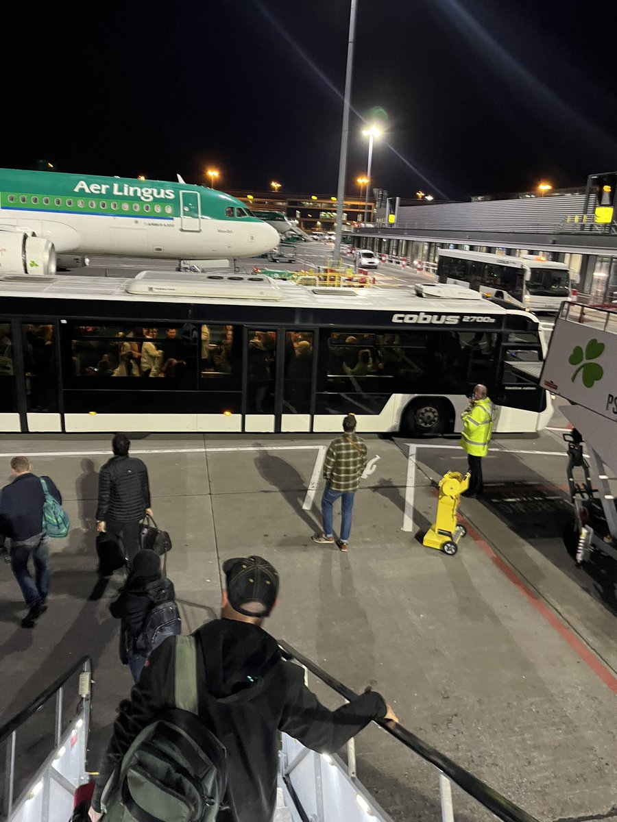 After delayed flight frm London <a href="/aerlingus/">Aer Lingus</a> drop us off in the backarse of airport again!There is a delay <a href="/DublinAirport/">Dublin Airport</a> buses to come &amp; collect us from tarmac. a shambles. You think as the flight is delayed they would drop us off at a convienient gate in T2 #aerlingus #poor #cx