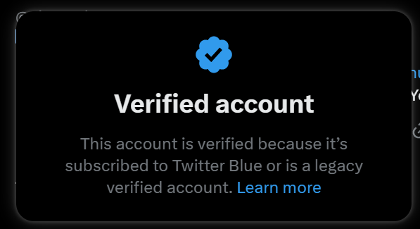 shanselman's tweet photo. Schrodinger's blue check https://t.co/DqTPgVZ6mM