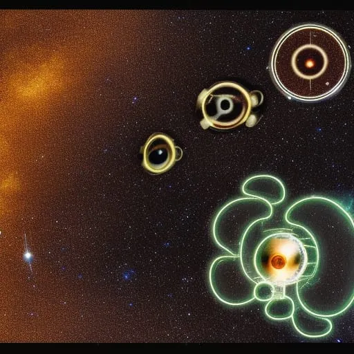 rastyrdotcom's tweet photo. The gas that fills the galaxy, like a gas bubble in a more diffuse intergalactic gas, can play the role of a lens for electromagnetic radiat... - made with NightCafe Creator  https://t.co/faHdlGIrBm #aiart #nightcafe #digitalart #vqganclip via @NightcafeStudio https://t.co/EiKxf1I9mS
