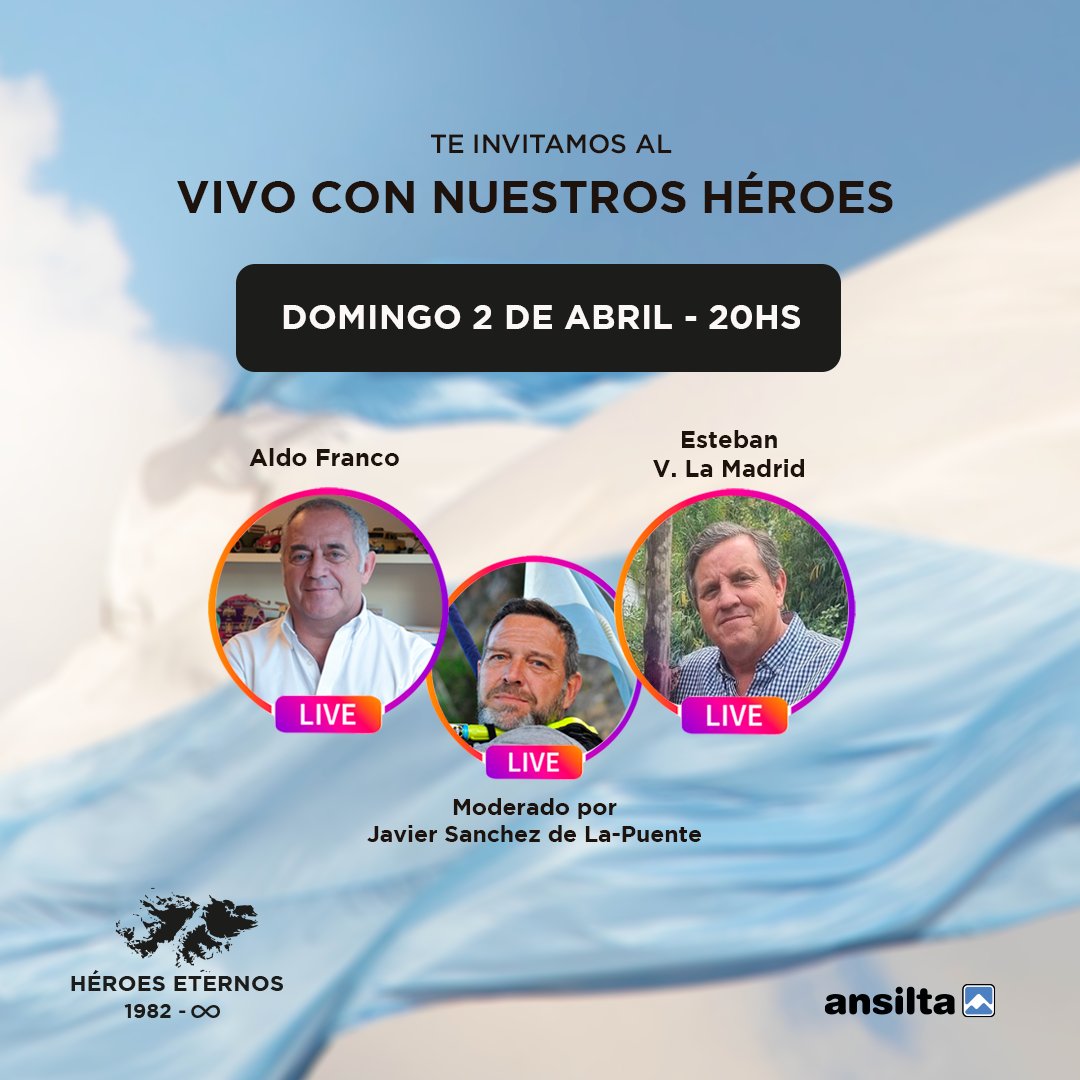 Los esperamos 20hs en nuestro Instagram 🇦🇷❤️