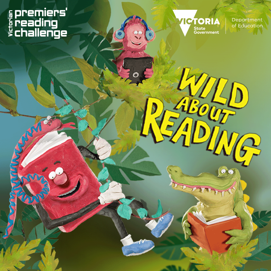 VicGovDE's tweet photo. 📚🦁 The 2023 Premiers' Reading Challenge is open!
Let's explore new worlds and go wild about reading. Reading is fun and improves literacy skills.
Register your young readers now at https://t.co/FZutLrr4o4 and join the fun! #VicPRC https://t.co/hSyPmLXFyG
