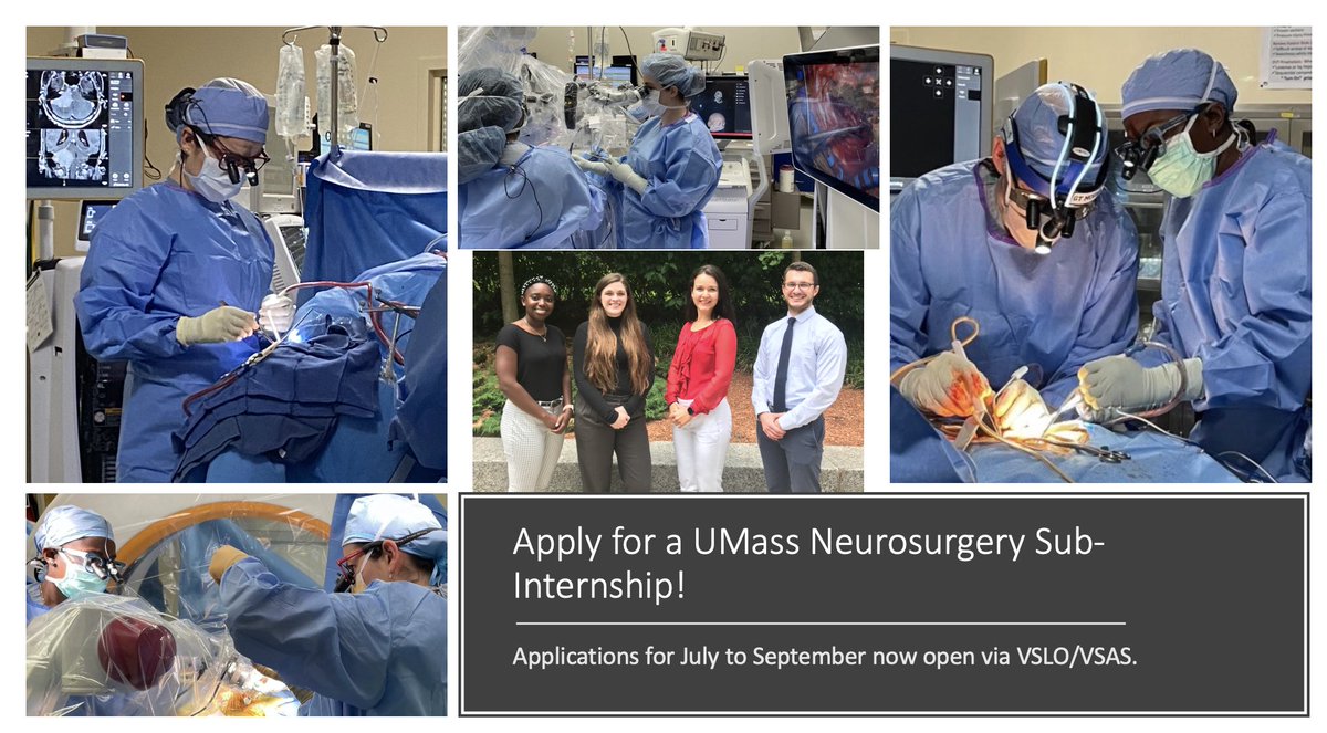 Apply to be a UMass Neurosurgery Sub-I! Applications now open #neurosurgery #umassmed #subinternship #umassneurosurgery