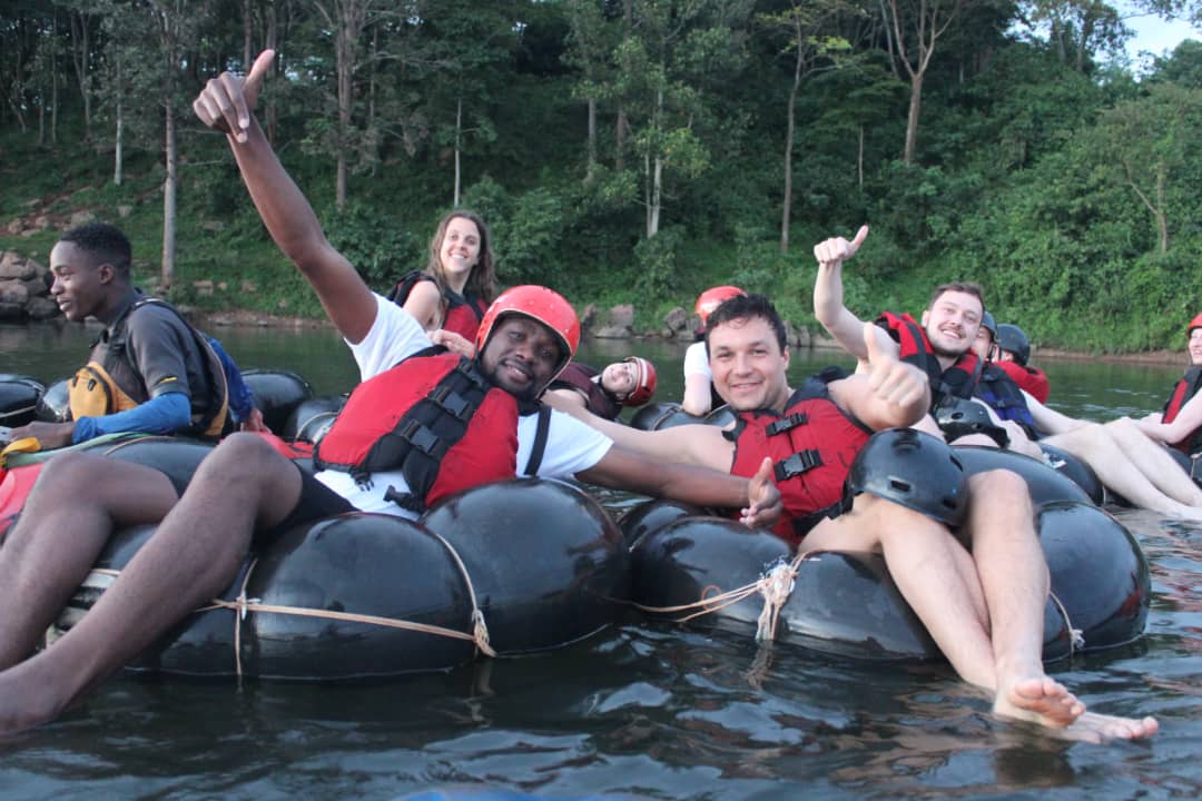 Adventure Trip with Likana Safaris The incredible Passionate Adventurers from Denmark explored the Source of River Nile , taking a Magical Boat cruise, Then got chance to see Sun set while Enjoying White Water tubing Experience through four Rapids: Contact us on 0704873378