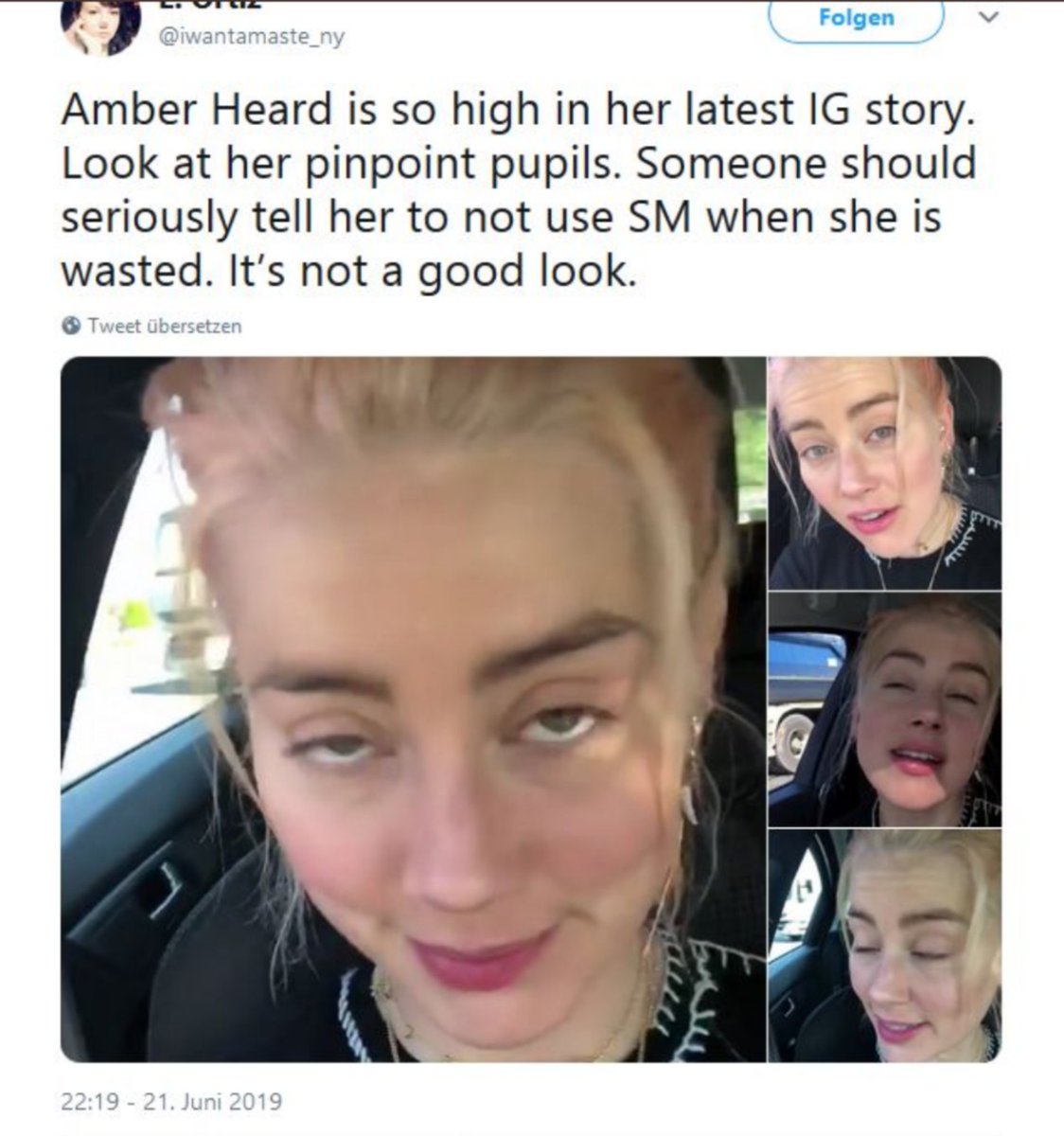 Vader_Resists's tweet photo. @nuLaGaavai @DbFelidae @BlazeMsp @DelusionPosting Abusive.
Druggie.
#AmberHeardlsAnAbuser
#AmberHeardIsALiar
#AmberHeardIsLiable
#AmberHeardIsMalicious
#AmberHeardIsHumanGarbage
#AllAmberHeardStansAreLiars
#AmberHeardDeservesPrison
#JohnnyDeppDeservesAnApology
#JohnnyDeppIsASurvivor
#JohnnyDeppToldTheTruth
#JohnnyDeppIsFree https://t.co/0cLZ3J23zO