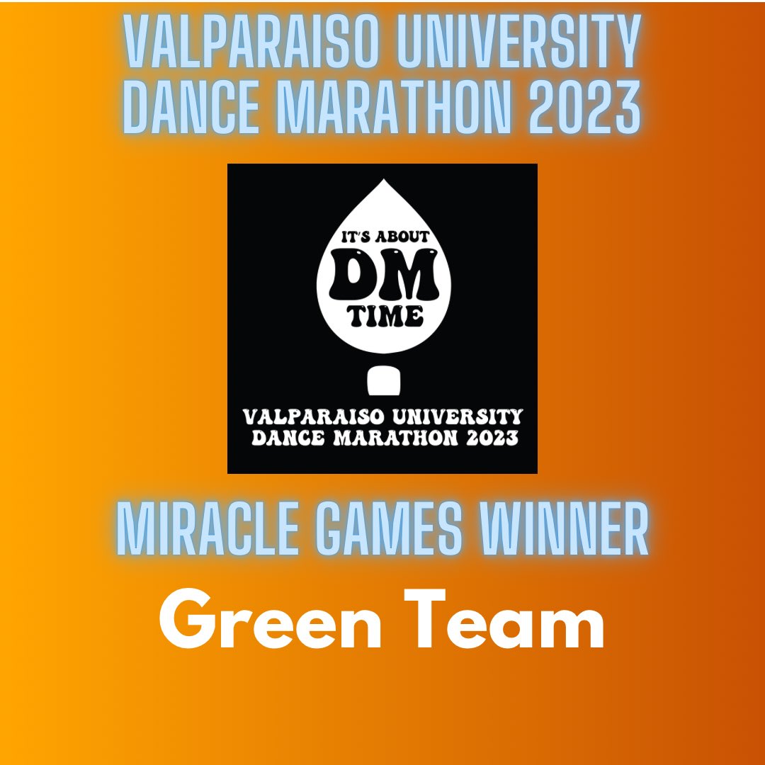 One last congratulations to the winner of the Miracle Games Competition: the Green Team!

#greendream