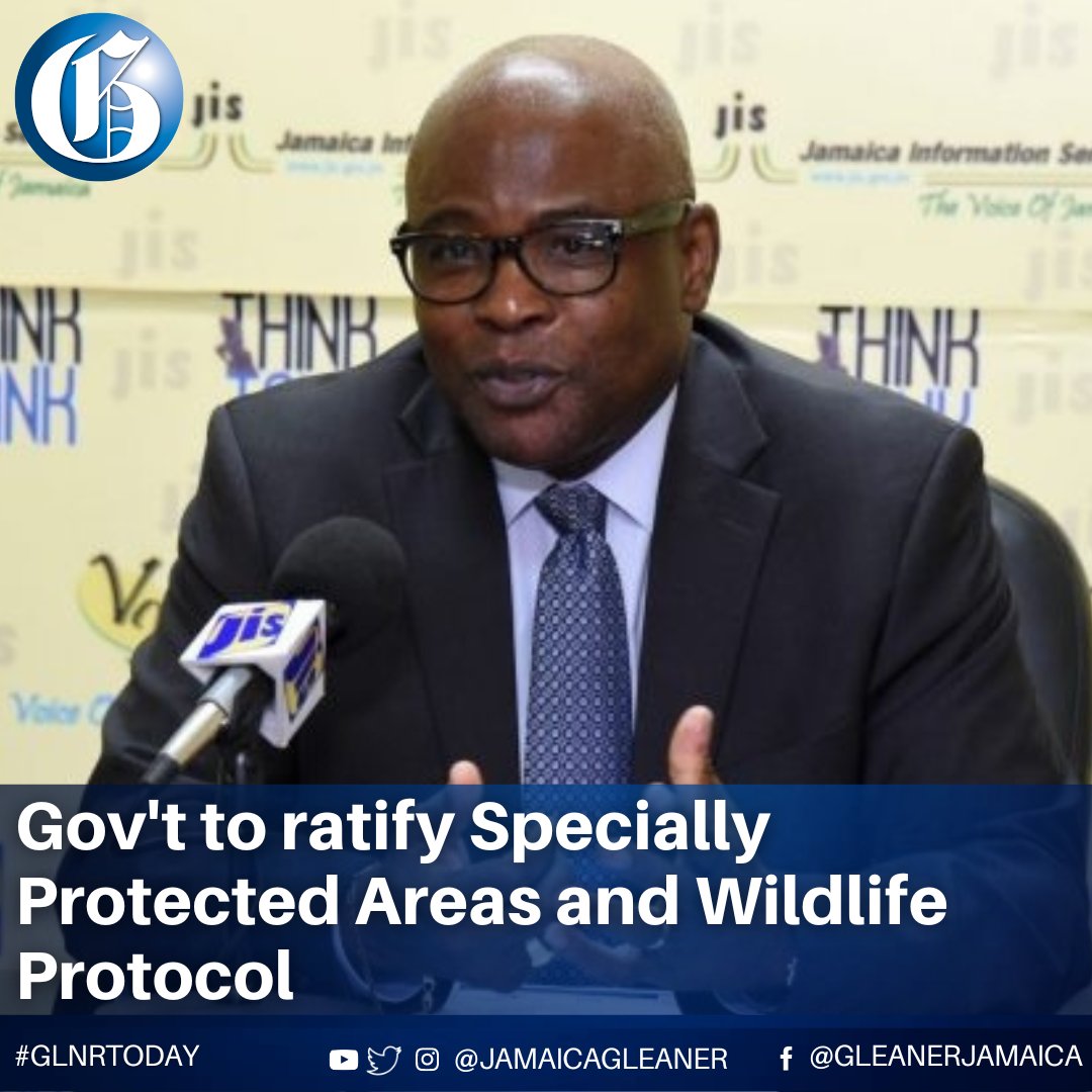 The Government is working to finally ratify the Specially Protected Areas and Wildlife Protocol of the Cartagena Convention in the first quarter of the new fiscal year, which started on April 1.

Read more: jamaica-gleaner.com/article/news/2… #GLNRToday
