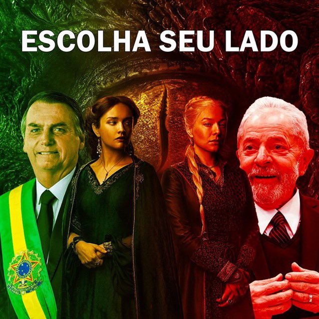 blvdocn's tweet photo. best thing that happened was that house of the dragon premiered at the elections time here in Brasil https://t.co/I9MhNi4xYg