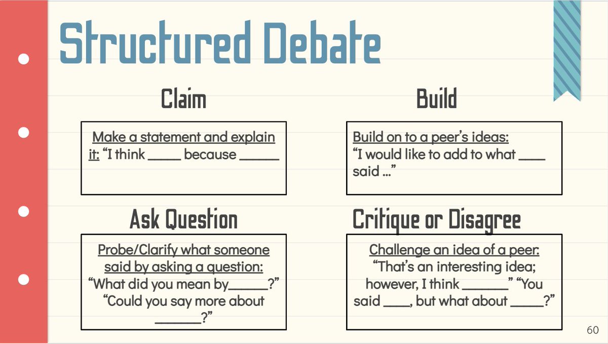 teacher2teacher's tweet photo. Have you included debates in your instructional routines? Check out how T @MrDaubitz encourages Ss to stay cognizant of the claims they're making: 

#edchat #EduTwitter https://t.co/kDeHlmgLj7