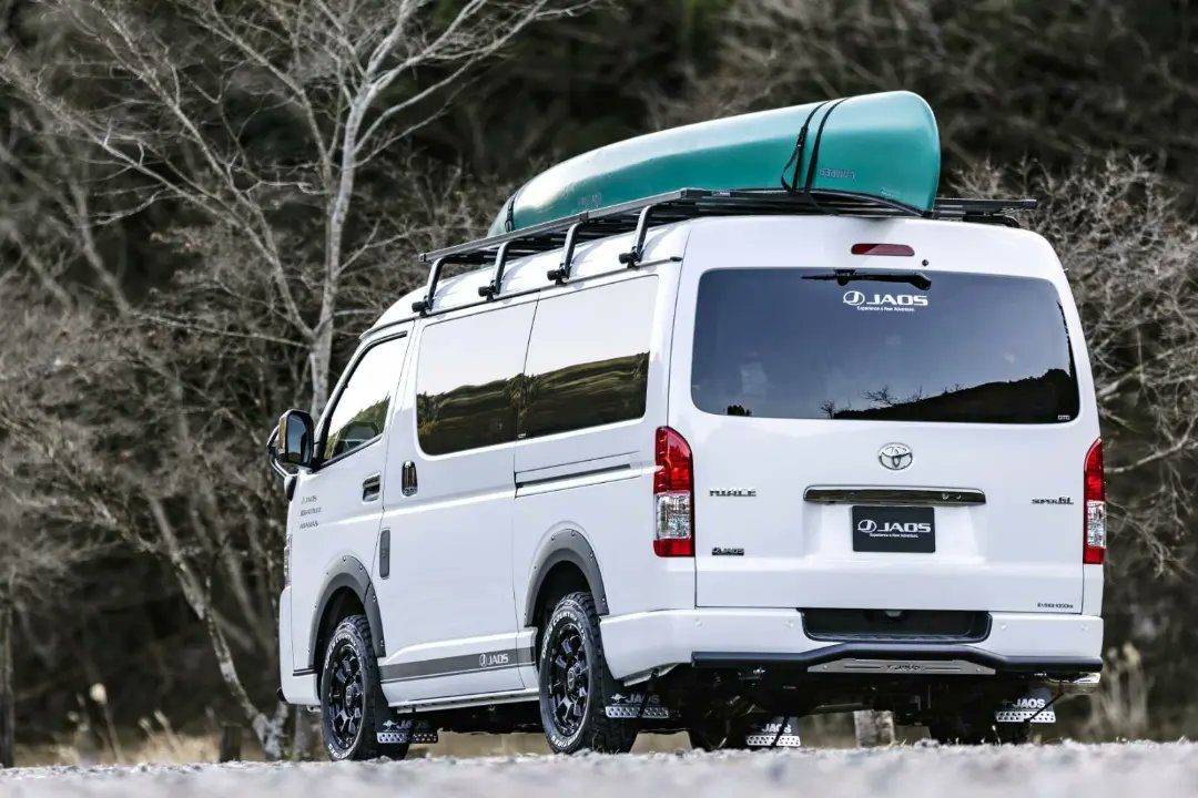aso_vehicle's tweet image. ハイエースにカヌーを積んで湖へ。
#overlander #vanlife #canoe #jaos  #ハイエース #ハイエースカスタム #200系ハイエース #オールドタウンカヌー #カヌーキャンプ #アウトドア好き #積載 #ちょいアゲ #ルーフラック #リフトアップ  #outdoorあそびーくる #あそびーくる  @JAOSCORPORATION