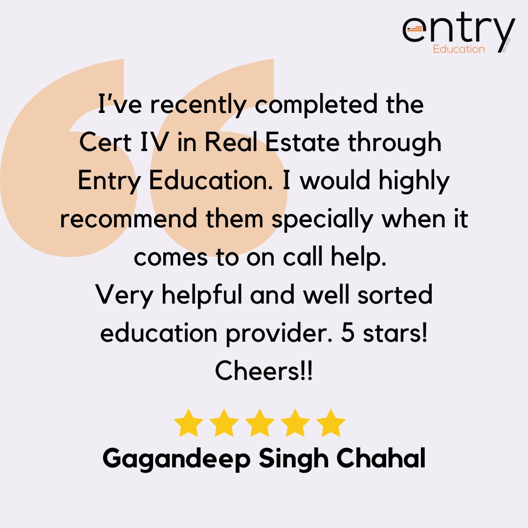 We love hearing back from our students!🧡🎓

#RealEstateCourse #LearningFromHome #realestate #realestatetraining  #entryeducation #entrygroup #realestatecourses #realestatetraining #realestatecourse #reviews #googlereview #testimony #testimonial #financecourses #clientfeedback