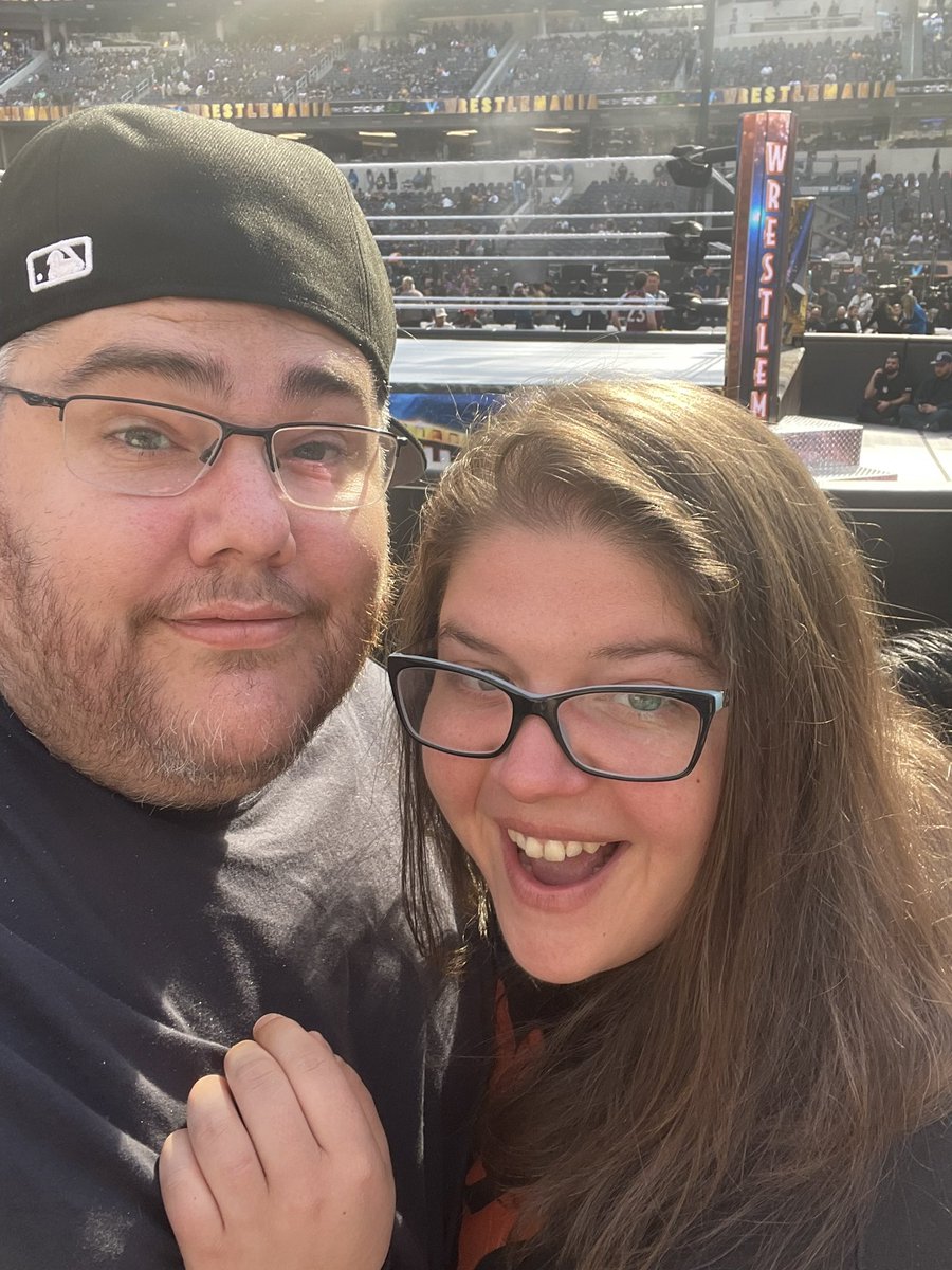 Bridgette West on Twitter: &ldquo;#WrestleMania with this guy 👉👉 @Lyricoldrap&rdquo;