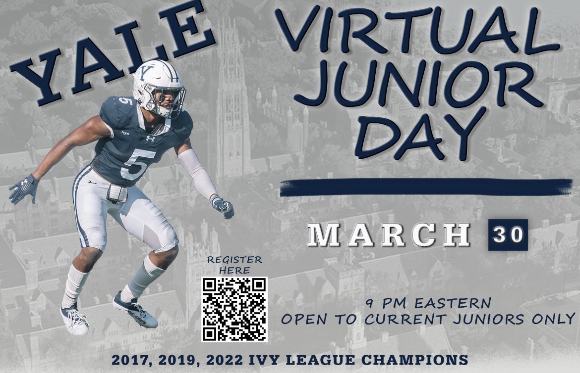Thanks <a href="/AlexKurtzYale/">Alex Kurtz</a> for the invite to Yale’s virtual Junior Day! Loved learning about Yale football and it’s culture! Go bulldogs! 
<a href="/CoachRenoYale/">Tony Reno</a> @coachbelanger <a href="/yalefootball/">Yale Football</a>