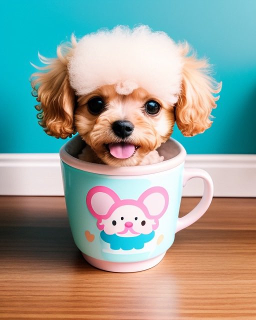 kuragedao's tweet photo. 🐩＆coffeecup

 #AIart 
 #AIartwork 
 #stablediffusion 
 #stable_diffusion 
 #StableDiffusionAI 
 # https://t.co/Q9iuIsWXRe