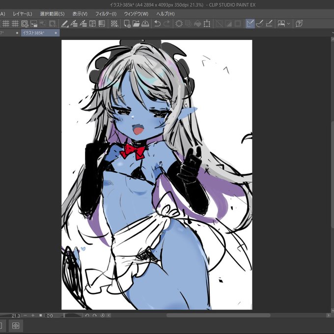 ラフオリジナルだとカラーまで、描き慣れてるなら1枚か2枚って感じ 