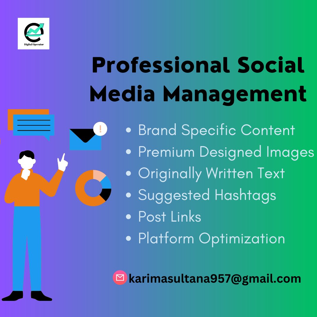 KarimaSultana21's tweet image. I will manage and grow your Social Media Marketing(SMM). 
Our Services:
📷 Facebook page creation
📷 Facebook cover page design
📷 Facebook page logo design
📷 Facebook page setting

#pageoptimization #socialmediamarkeitng #createfacebookpage