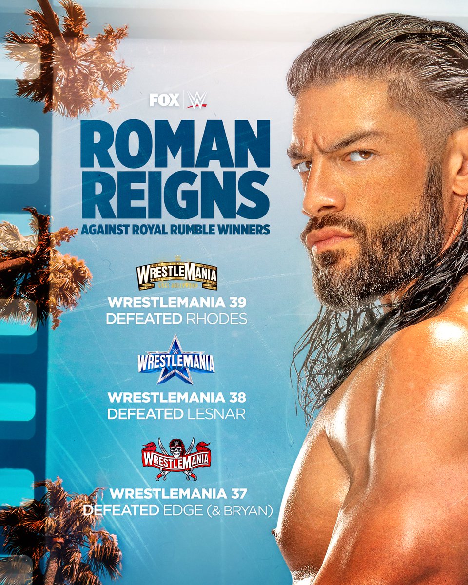 WWEonFOX's tweet photo. Can anyone stop @WWERomanReigns? 

#WrestleMania https://t.co/2ARViEM2at
