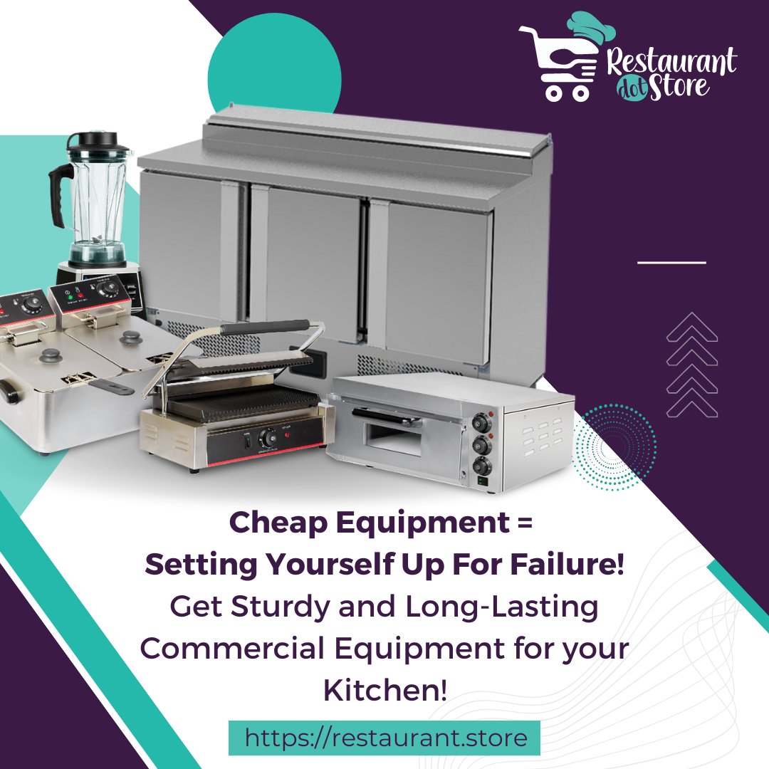 RestuarantHQ's tweet photo. Good kitchen equipment is an investment for a great future for your restaurant, cafe, or any food service business. Get high-quality equipment from https://t.co/zxoPKbYQgb! 
👉https://t.co/gULpLMxMWd
#foodindustry #chefs #commercialkitchen #kitchenequipment #restaurantequipment https://t.co/IvhLKIY37y