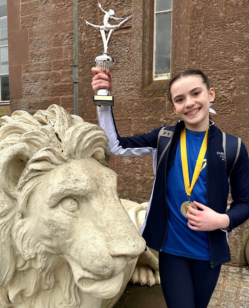 AdcoteSchool's tweet photo. Addie brought home the County Champion Trophy after winning on Bars, Beam and Range and Conditioning!
#FutureWomen #Education #Shrewsbury #Shropshire #ShrewsburySchool #21centuryLearning #FirstClass #IndependentSchool #PrivateEducation #GirlsBoarding #GirlsSchool https://t.co/Zgv1xtk5tL