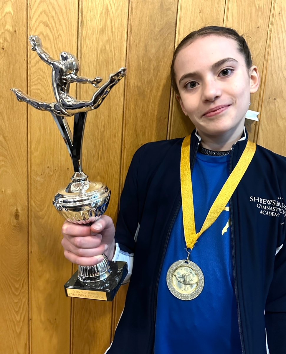 AdcoteSchool's tweet photo. Addie brought home the County Champion Trophy after winning on Bars, Beam and Range and Conditioning!
#FutureWomen #Education #Shrewsbury #Shropshire #ShrewsburySchool #21centuryLearning #FirstClass #IndependentSchool #PrivateEducation #GirlsBoarding #GirlsSchool https://t.co/Zgv1xtk5tL