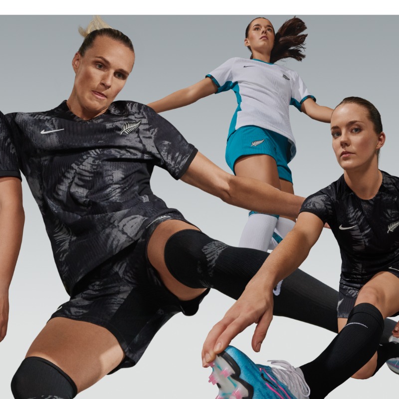 NZ_Football's tweet photo. We’d like to introduce our #WhānauFerns to our new kits 🌿🖤🤍

Available to purchase 5 April
