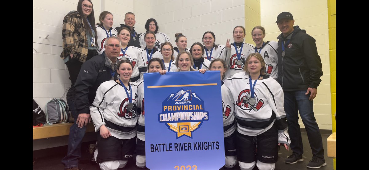 We lost today but we did a whole lot of winning to get here <a href="/HockeyAlberta/">Hockey Alberta</a> U18Female B Provincial Silver metal.  What a year! So proud to be their coach.