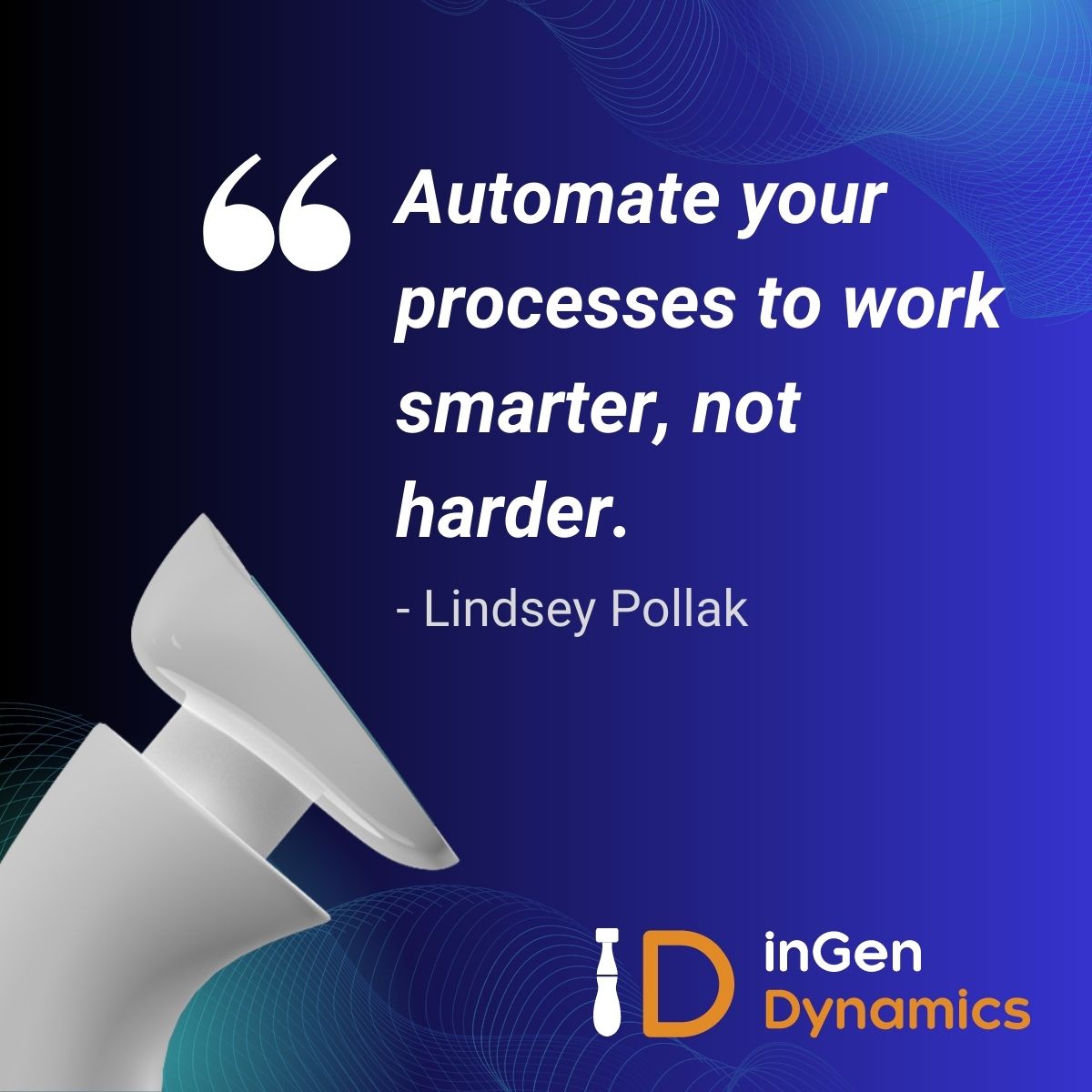 Using technology to handle repetitive tasks can free up valuable time and resources to focus on growth and innovation. 

Take your business to the next level with automation. 

#AI #Robotics #SmartAutomation #BuildingTheFuture #inGenDynamics