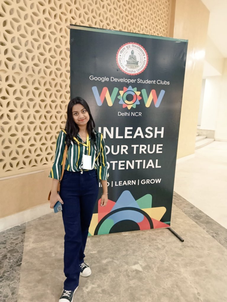 shreyaa__g's tweet photo. Recently, I attended @gdscWOWdelhincr π€©β¨οΈ
It was a great experience, it provides opportunities to connect with professional experts itself π
#gdscwowdelhincr #gdscwow #letswow
#explore #inspiringevent #googledevelopers https://t.co/XeJGVPxrXA