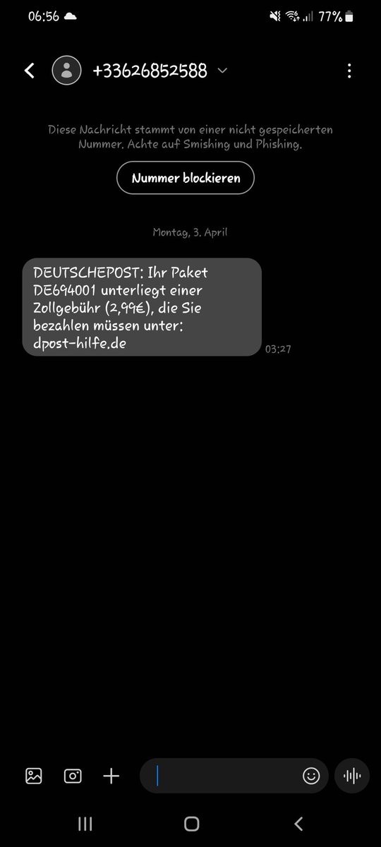Di4ryZ's tweet photo. @DHLPaket moin, sooo ich habe da mal ne frage ich habe nichts bestellt in den letzten tage trotzdem kam so eine nachricht an. Ich ignore sie mal  aber ich wollte euch bescheid geben. https://t.co/IqJ4CcNGoe