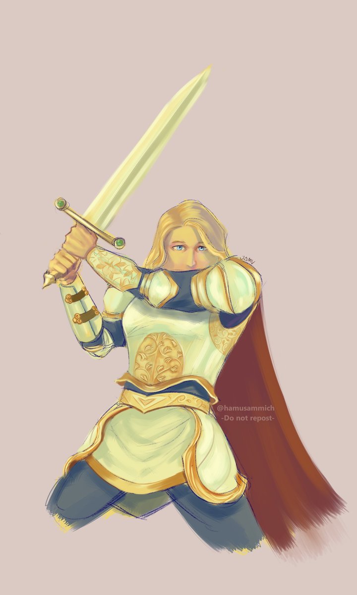 Fanart of our DnD party's overpowered Paladin, Kara.
(yes based on Kara Zor El) for @softinkhaven :3
#KaraDanvers
