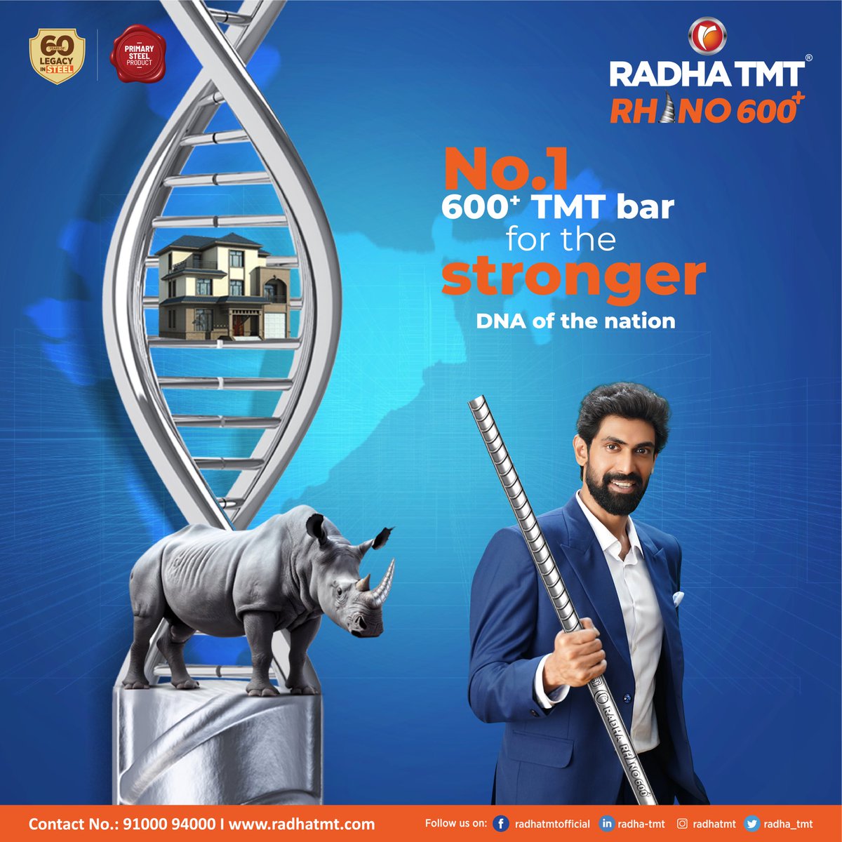 Radha_TMT's tweet photo. Build the foundation of strength and security with the no.1 600+ TMT bar.
Check us out at: https://t.co/La1g1x17uy
#RadhaTMT #steel #strength #quality #manufacturing #Rhino600 #technology #superiorquality #Strong #FE600 #TMT #Strength https://t.co/lyE6sM3RFY