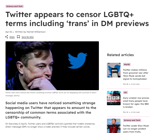 By free speech he meant letting all the nazis get their accounts back and then censoring LBGTQ+ shit