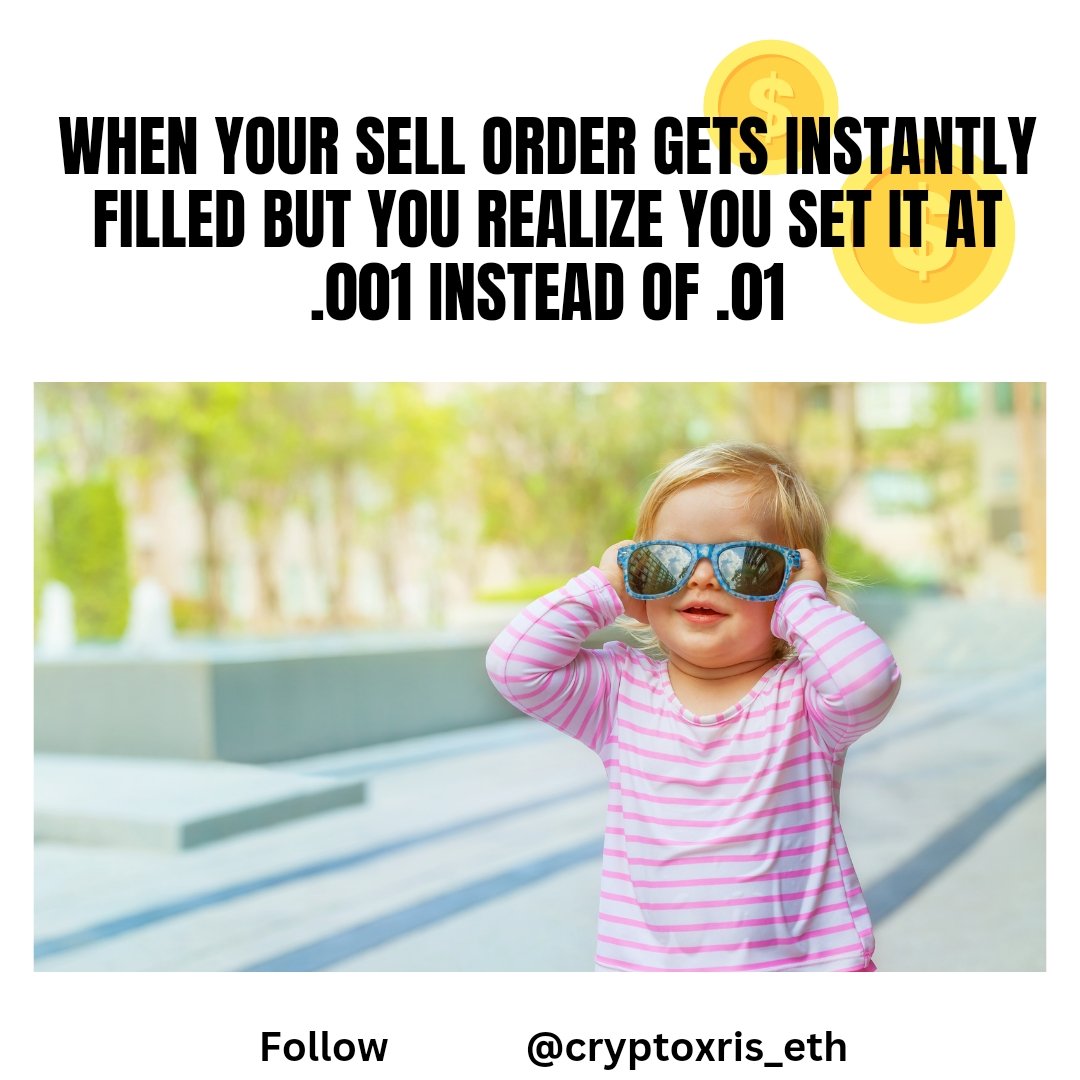 ♥️💰 When your sell order gets instantly filled but you realize you set it at .001 instead of .01😏
- - - - -
Double Tap ♥️ &amp; share/tag a friend.

Comment Below 👇! 📈

👉Follow us
@CryptoXris_eth 🔥

🔗 Link in bio
.
.
.

#bitcoins #bitcoinnews #eos #chainlink
