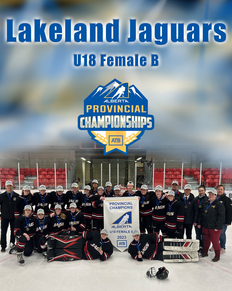 HockeyAlberta's tweet photo. The Lakeland Jaguars are your U18 Female B Provincial Champions!

#HAProvincials #TeamATB https://t.co/BabrqhcsgV