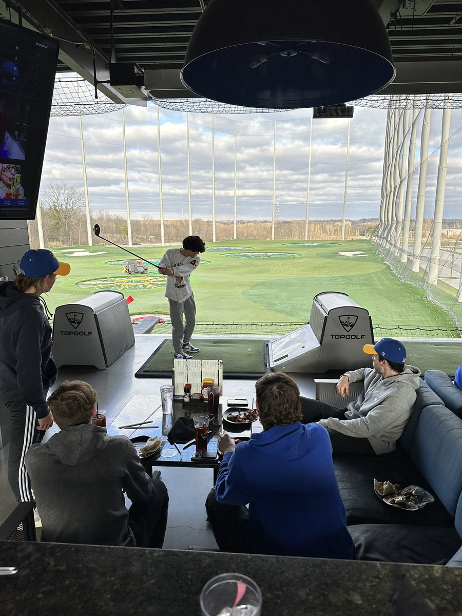 Woo_Baseball's tweet photo. What a great way to start our Spring Break! Thank you to @OhioStateBASE for the hospitality! It was great to see &amp; catch up w/ @TPettorini, who was 2-4 w/ an RBI! A quick stop at Polaris &amp; then on to Top Golf for dinner &amp; some really ugly golf swings!

#GoWoo | @alwaysageneral https://t.co/DVhJC9c735