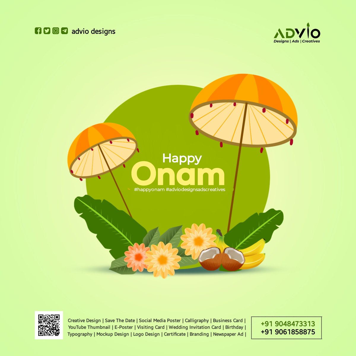 Happy Onam..ഓണാശംസകൾ.....
Advio Designs | Ads | Creatives
#adviodesign #adviodesigns #onam #onam2022 #onashamsakal #onamfestival