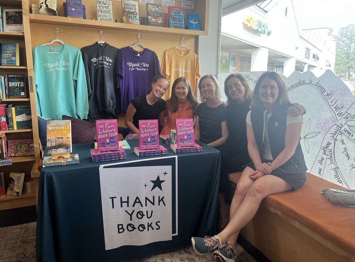 Thank You Books (@thankyou_bham) on Twitter photo Loveliest afternoon with the loveliest <a href="/ZoeFishman76/">Zoe Fishman</a>! Signed copies of THE FUN WIDOW'S BOOK TOUR available now, a perfect read for you n' your besties 👯♀️👯♀️👯♀️ Loveliest afternoon with the loveliest <a href="/ZoeFishman76/">Zoe Fishman</a>! Signed copies of THE FUN WIDOW'S BOOK TOUR available now, a perfect read for you n' your besties 👯♀️👯♀️👯♀️
