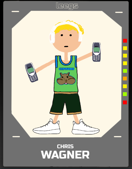SOLBattleLines's tweet photo. Chris Wagner might be a pretty mediocre Leegs player, but he's ready to call your girl on both his Nokia phones. https://t.co/nt46uN6a8f