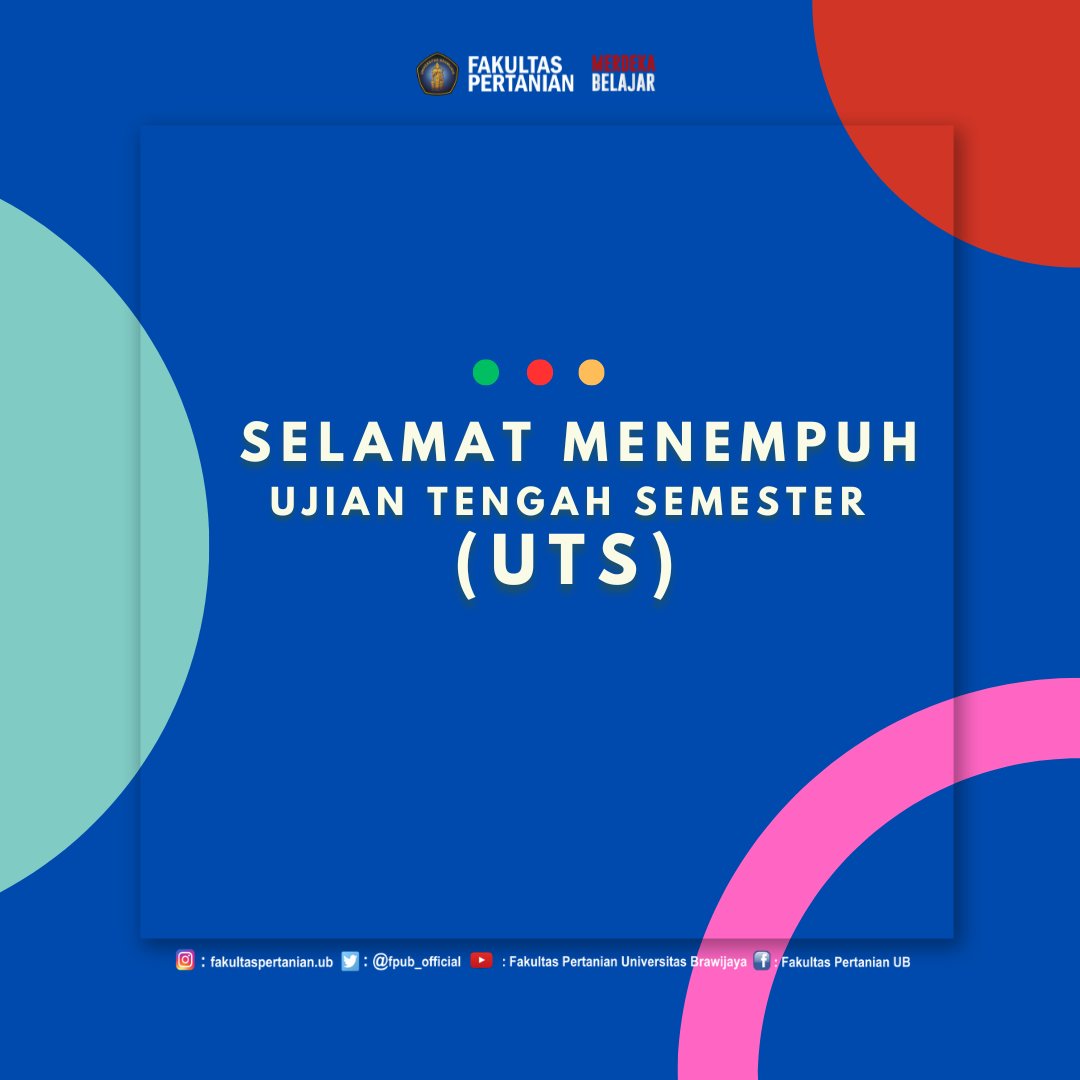 RT fpub_official "selamat menempuh
Ujian Tengah Semester

Be Your Self....
semoga sukses.... "